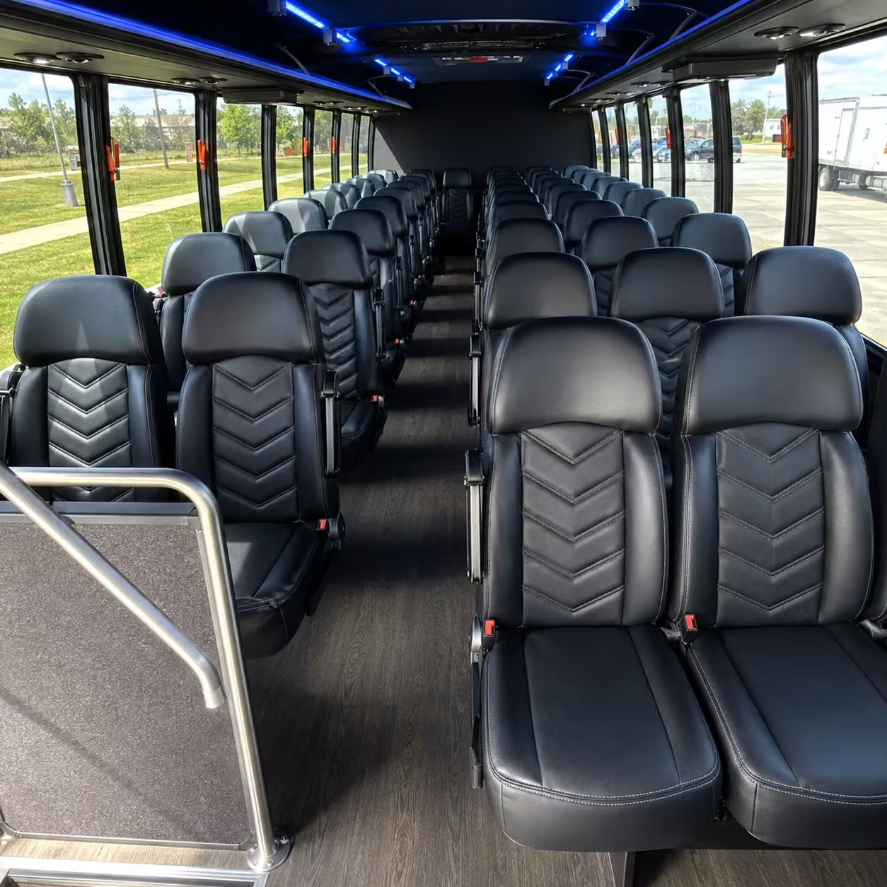28 passenger minibus interior
