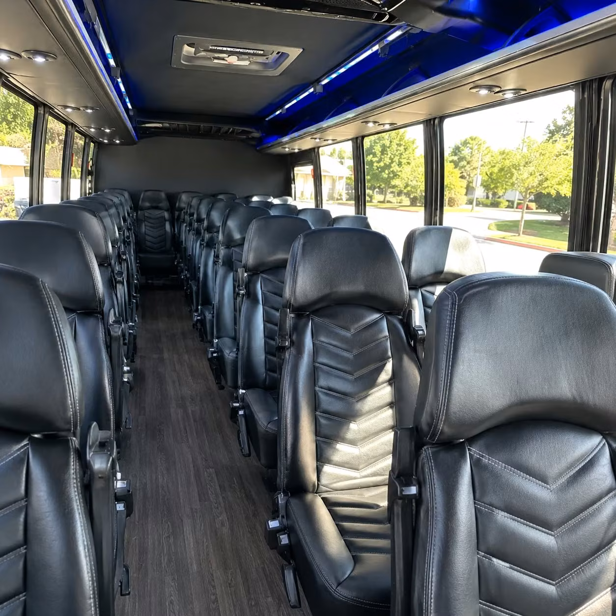 35 passenger minibus interior