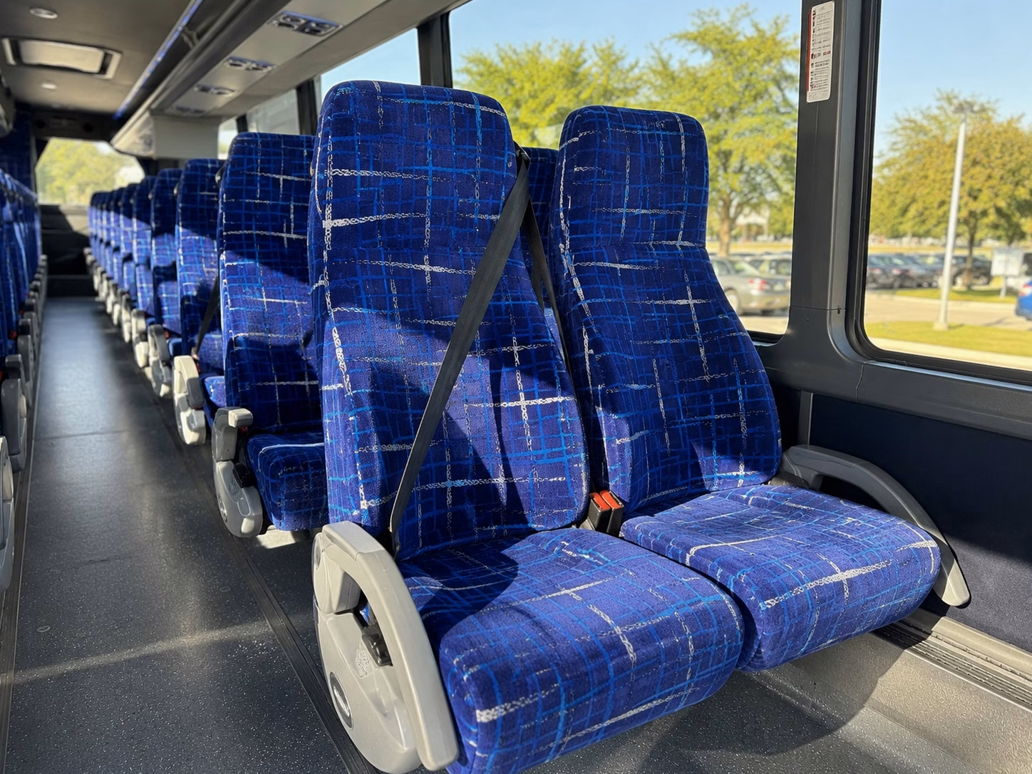new orleans charter bus rental interior